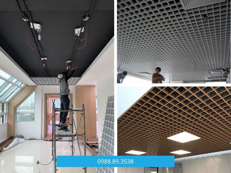 đơn vị thi công trần nhôm caro uy tín