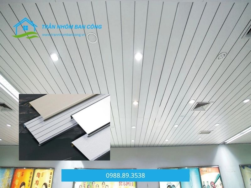 kích thước trần nhôm c-shaped