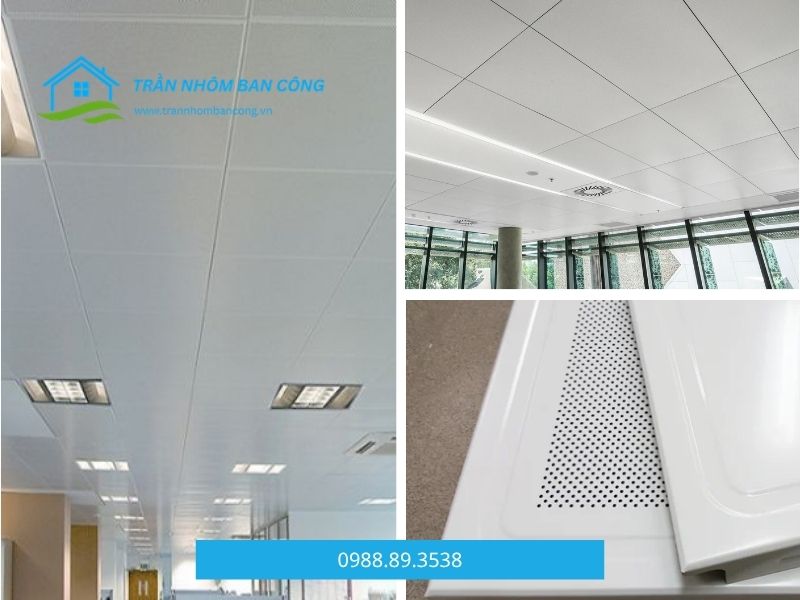 kích thước trần nhôm clip-in
