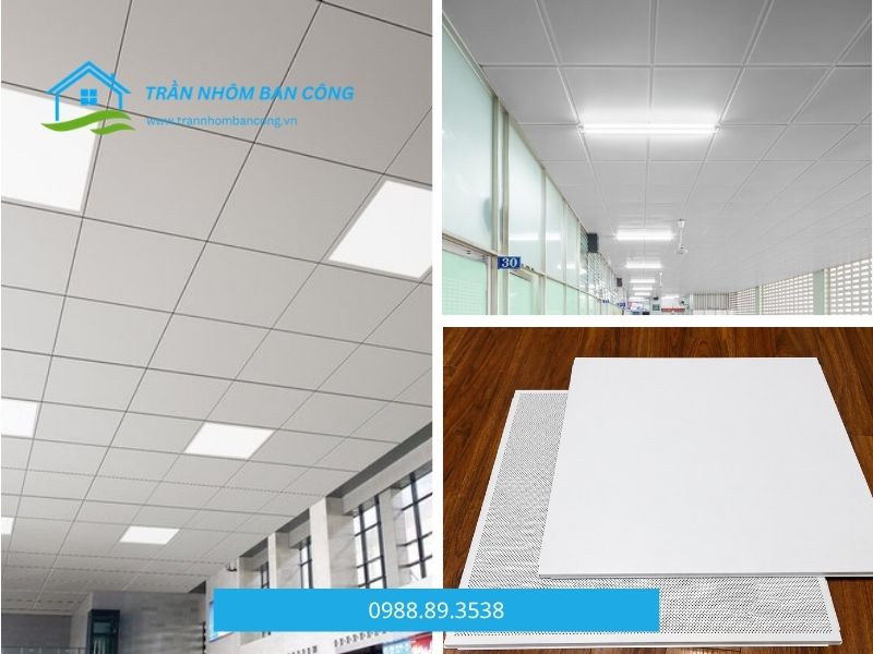 kích thước trần nhôm lay-in