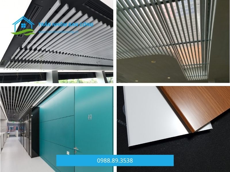 kích thước trần nhôm u-shaped