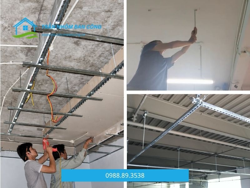 lắp đặt ty treo trần