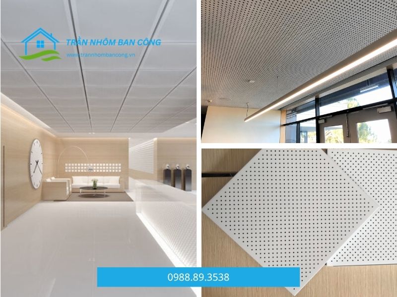 trần nhôm đục lỗ