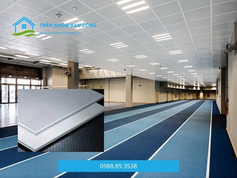 trần nhôm đục lỗ lay-in